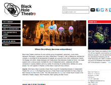 Tablet Screenshot of blackholetheatre.com.au